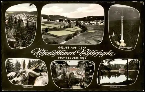 Ansichtskarte Bischofsgrün Umlandansichten UKK Sender Mehrbild 1965