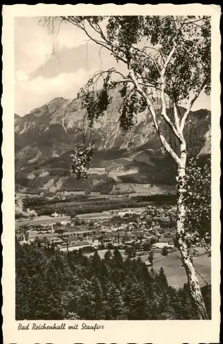 Ansichtskarte Bad Reichenhall Blick auf die Stadt, Fabriken 1960