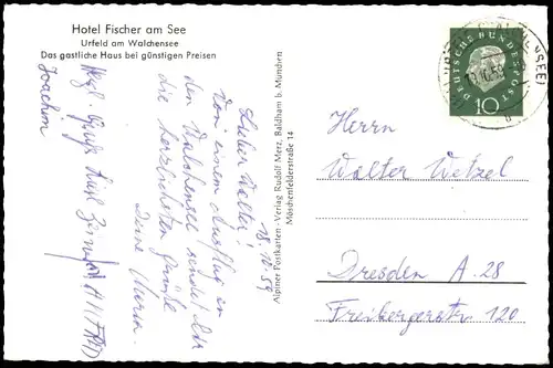 Ansichtskarte Urfeld-Kochel am See Walchensee - Berggruppe 1959