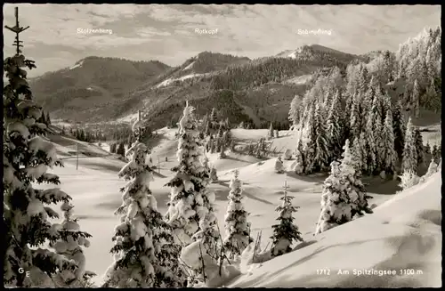 Ansichtskarte Spitzingsee-Schliersee Spitzingsee - Winter 1963