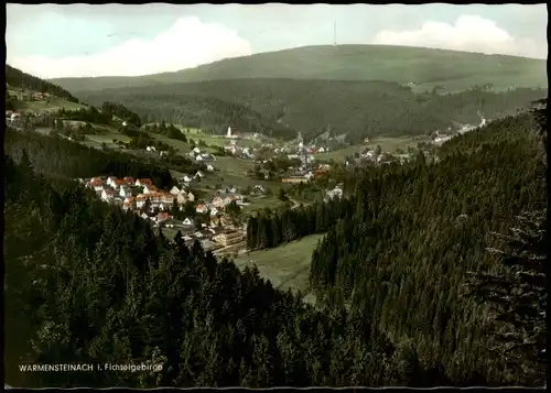 Ansichtskarte Warmensteinach Blick auf die Stadt - Fotocolorkarte 1978