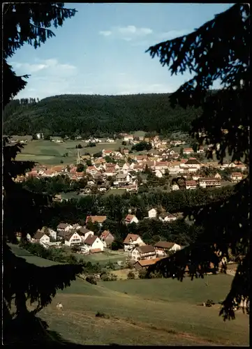 Ansichtskarte Baiersbronn Blick auf die Stadt 1970