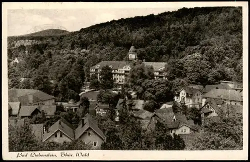 Ansichtskarte Bad Liebenstein Panorama-Ansicht Ortsansicht Teilansicht 1951