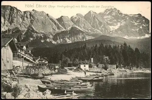 Ansichtskarte Garmisch-Partenkirchen Hotel Eibsee 1908