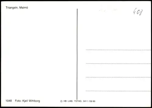 Postcard Malmö Triangeln 1995