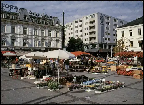 Postcard Malmö Gustav Adolfs torg 1982
