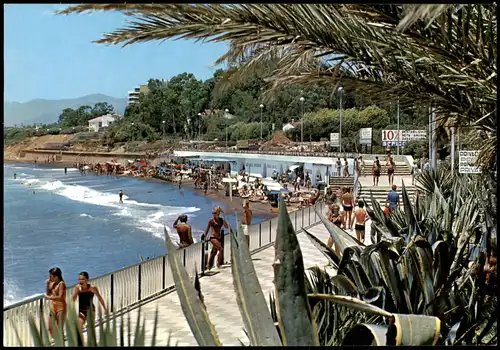 Postales Marbella Promenade Maritime 1987