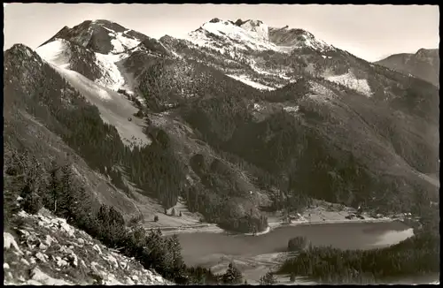 Ansichtskarte Spitzingsee-Schliersee Spitzingsee mit Rotwand 1955