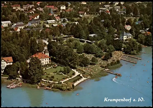 Ansichtskarte Krumpendorf am Wörther See Kriva Vrba Luftbild 1988