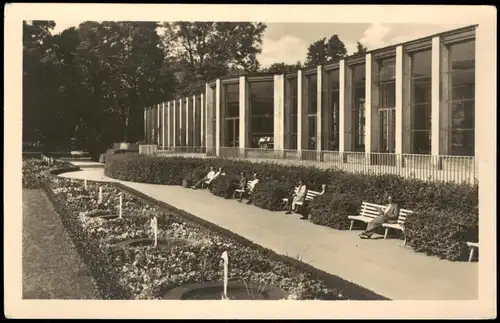 Ansichtskarte Bad Elster Wandelhalle 1955