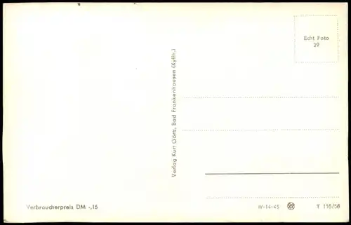 Kelbra (Kyffhäuser) Kyffhäuser Barbarossadenkmal zur DDR-Zeit 1956