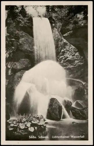 Lichtenhain-Sebnitz Lichtenhainer Wasserfall (Waterfall, River Falls) 1956