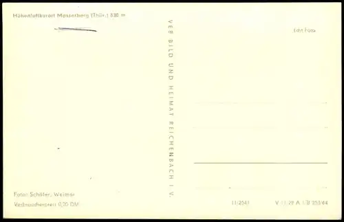 Ansichtskarte Masserberg Panorama-Ansicht 1964