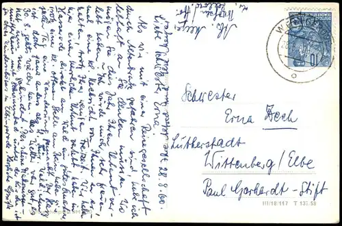 Wernigerode Partie an der Kirche Theobaldikirche zur DDR-Zeit 1960