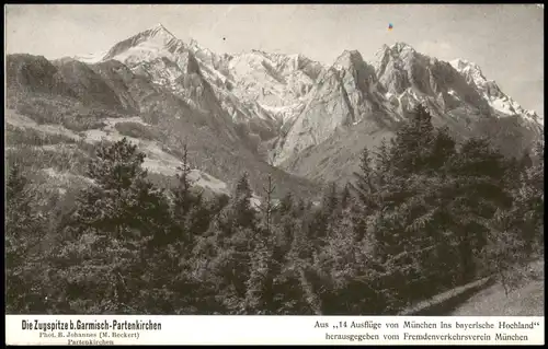 Ansichtskarte Grainau Die Zugspitze b. Garmisch-Partenkirchen 1920