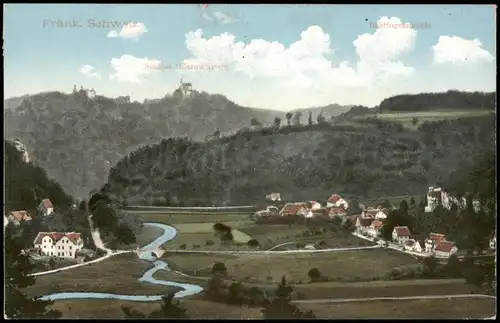 Gößweinstein Fränkische Schweiz Blick zum Schloss Gößweinstein 1910