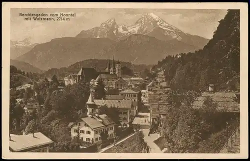 Ansichtskarte Berchtesgaden  Nonntal 1923   f  400 Mark Inflationsfrankatur