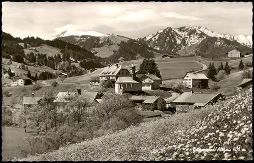 Ansichtskarte Gunzesried-Blaichach Stadtpartie 1962