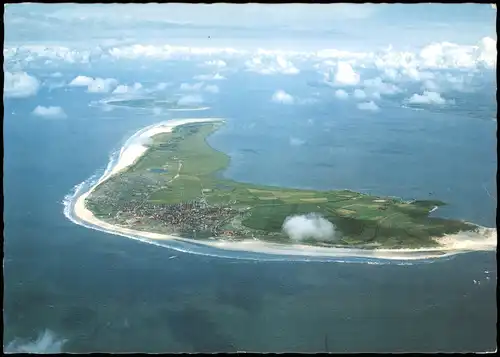 Ansichtskarte Langeoog Luftbild aus großer Höhe 1980