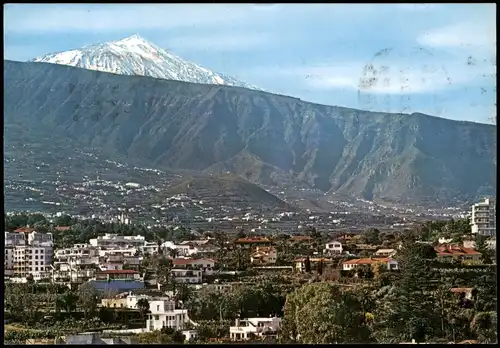 .Teneriffa Vista parcial del Valle de la Orotava Canaris Tenerife 1980