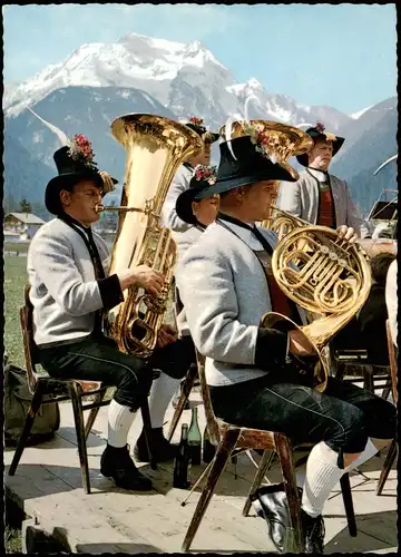 Ansichtskarte .Tirol Zillertal -Tirol Blasmusiker 1988