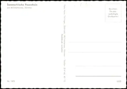 Ansichtskarte Millstatt Pesenthein 1987