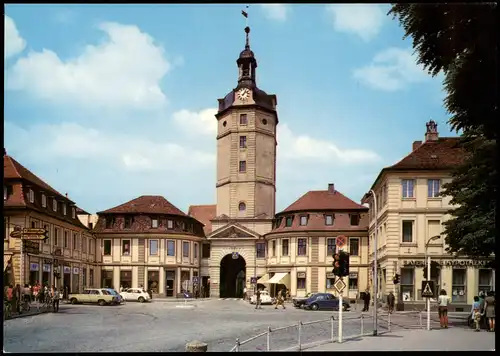 Ansichtskarte Ansbach Herrieder Tor, Straßenpartie 1985