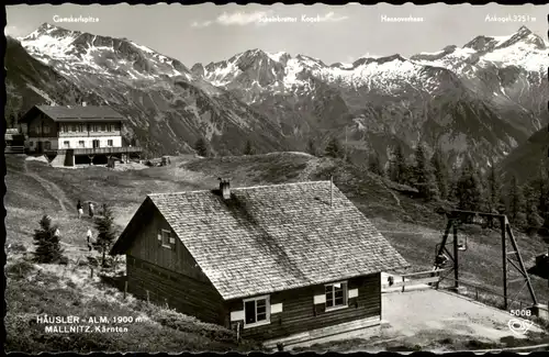 Ansichtskarte Mallnitz Umlandansicht Partie a.d. Häusler-Alm 1960
