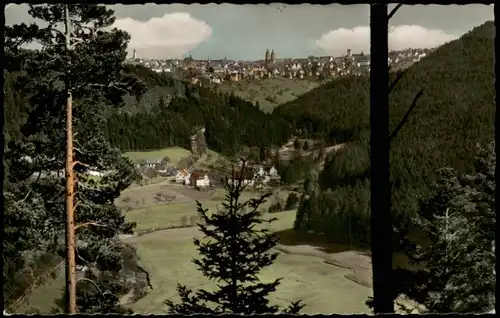 Ansichtskarte Freudenstadt Panorama-Ansicht; Schwarzwald 1961