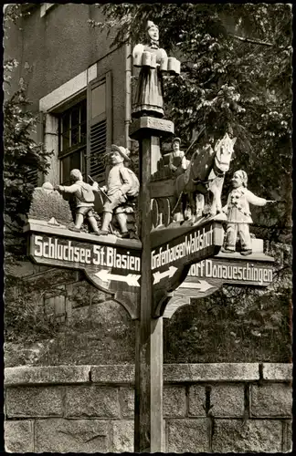 Ansichtskarte Birkendorf-Ühlingen-Birkendorf Hotel Kurhaus Rothaus 1962