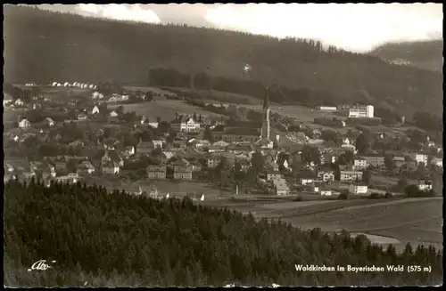 Ansichtskarte Waldkirchen Panorama Ansicht; Ort im Bayerischen Wald 1970