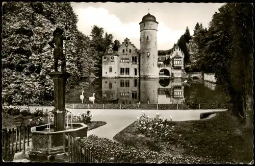 Ansichtskarte Mespelbrunn Wasserschloß Mespelbrunn im Spessart 1962