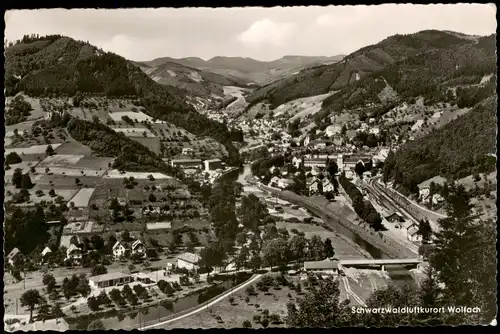 Ansichtskarte Wolfach (Schwarzwald) Panorama-Ansicht 1958