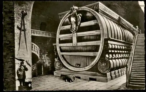 Heidelberg Das große Heidelberger Fass Fassungsvermögen 221726 Lier 1960