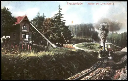 Drei Annen Hohne-Wernigerode Brockenbahn - Bahnhof REPRO 1900/1980
