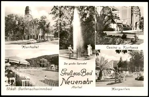 Bad Neuenahr-Ahrweiler Mehrbild-AK mit Garten-Schwimmbad, Casino uvm. 1960