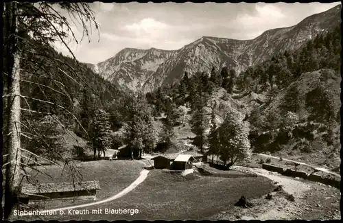 .Bayern Bayern (Allgemein) Siebenhütten b. Kreuth mit Blauberge 1960