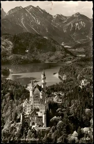 Ansichtskarte Schwangau Schloss Neuschwanstein (Castle View) 1965