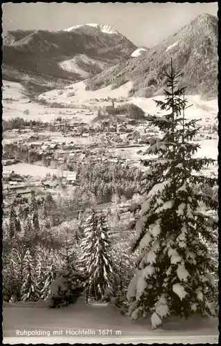 Ansichtskarte Ruhpolding Panorama-Ansicht mit Hochfelln 1671 m 1960