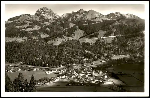 Ansichtskarte Bayrischzell Panorama-Ansicht mit Wendelstein Blick 1955