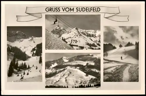 Bayrischzell Umland-Ansicht Mehrbild-AK Gruss vom Sudelfeld 1955