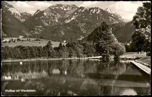 Ansichtskarte Bayrischzell Wolfsee mit Wendelstein 1969