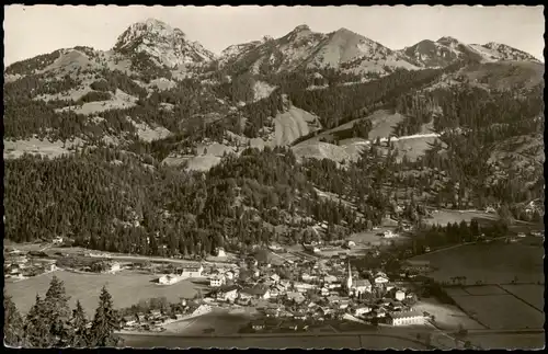 Ansichtskarte Bayrischzell Umland-Ansicht Panorama Blick Wendelstein 1965