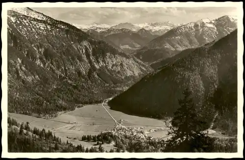 Bayrischzell Umland-Ansicht Blick mit den "Hohen Tauern" (Berge) 1950