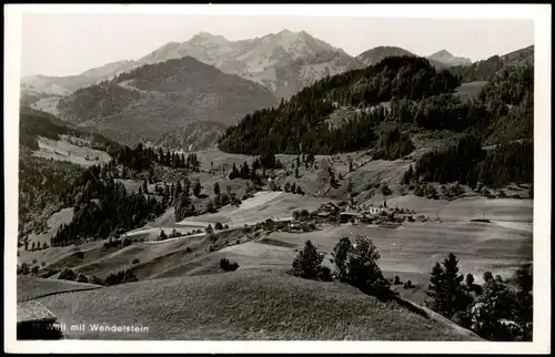 Bayrischzell Alpen Vorland Bayern mit Blick zum Wendelstein (1838 m) 1960