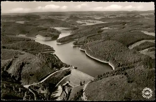 Genkeltalsperre Genkeltalsperre im Oberbergischen Luftaufnahme 1960