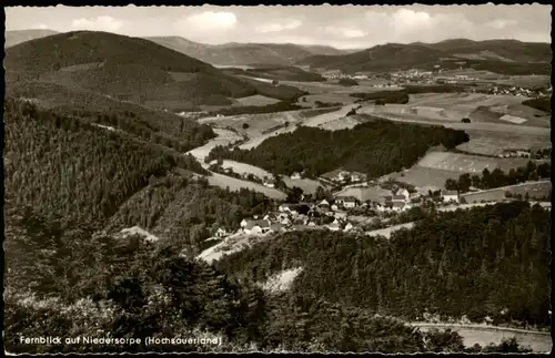 Ansichtskarte Niedersorpe-Schmallenberg Blick auf die Stadt 1961