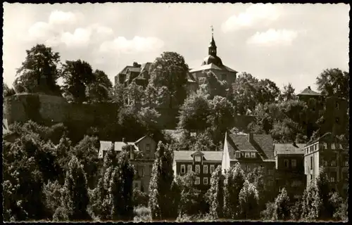 Ansichtskarte Siegen Blick auf das obere Schloß 1962