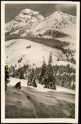 Ansichtskarte Bayrischzell Foto AK Wendelstein 1838m 1940