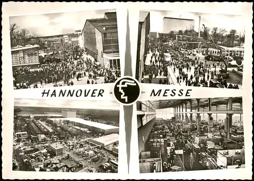 Hannover Messegelände Messe Mehrbildkarte 4 Foto-Ansichten 1965